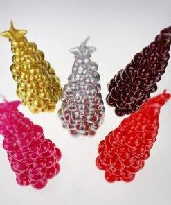 Graziani Bauble Tree Candle - Silver