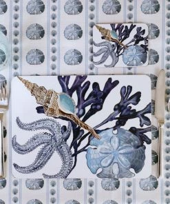 Orchard Melamine New Arrivals Beachcomber Coasters, Set Of 4