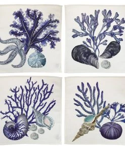 Magic Textiles Kitchen & Dining Beachcomber Napkins On Off White Organic Linen