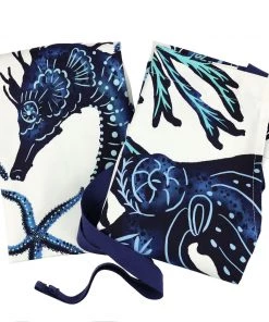 Magic Textiles Kitchen & Dining Sea Creature Octopus Apron & Seahorse Tea Towel Set