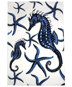 Magic Textiles Kitchen & Dining Sea Creature Octopus Apron & Seahorse Tea Towel Set