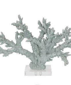 Coach House Pale Blue Resin Reef Branch Decorative