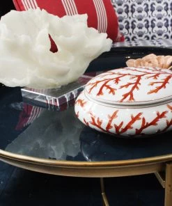 Coach House Blue & Gold Enamel Tray Table Furniture