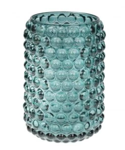 Light & Living Candles & Home Fragrance Sea Urchin Glass Tea Light Large- Petrol