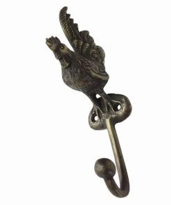 Cream Cornwall Hardware Brass Chicken Decorative Hook