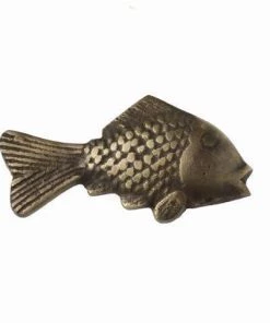 Cream Cornwall Brass Fish Decorative Handle Hardware