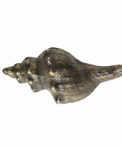 Cream Cornwall Brass Whelk Shell Decorative Handle - Large Hardware