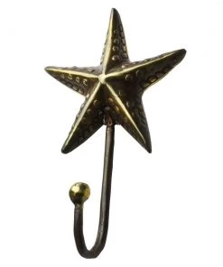 Cream Cornwall Starfish Brass Hook No.2