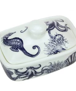 Fegg Hayes Bone China Sea Creatures Butter Dish