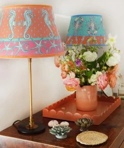 Cream Cornwall Byron Seahorse Lampshade New Arrivals