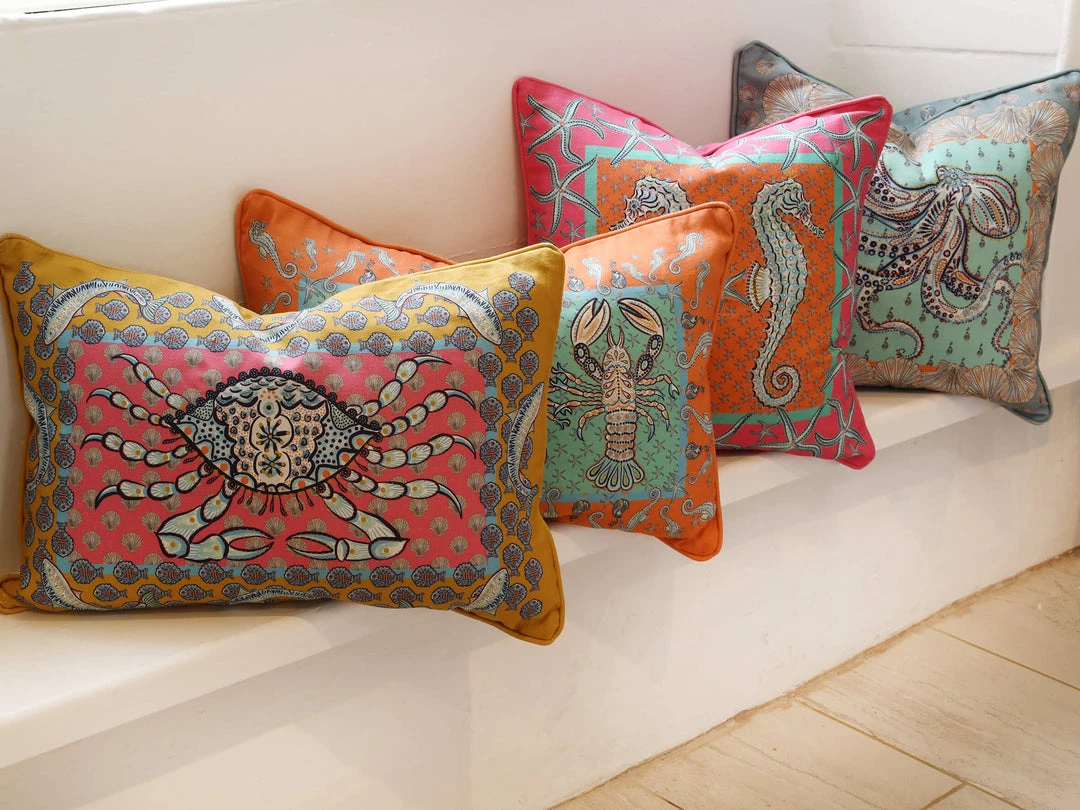 Magic Textiles New Arrivals Byron Crab Cushion Cover 3 Magic Textiles New Arrivals Byron Crab Cushion Cover