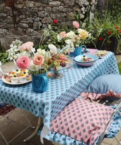 Magic Textiles Byron Mini Puffer Fish Fabric - Provence Pink