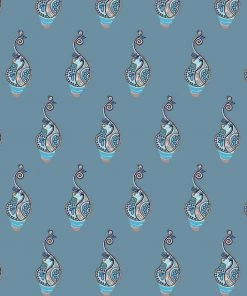 Magic Textiles Byron Mini Odyssey Shell Fabric - Airforce Blue