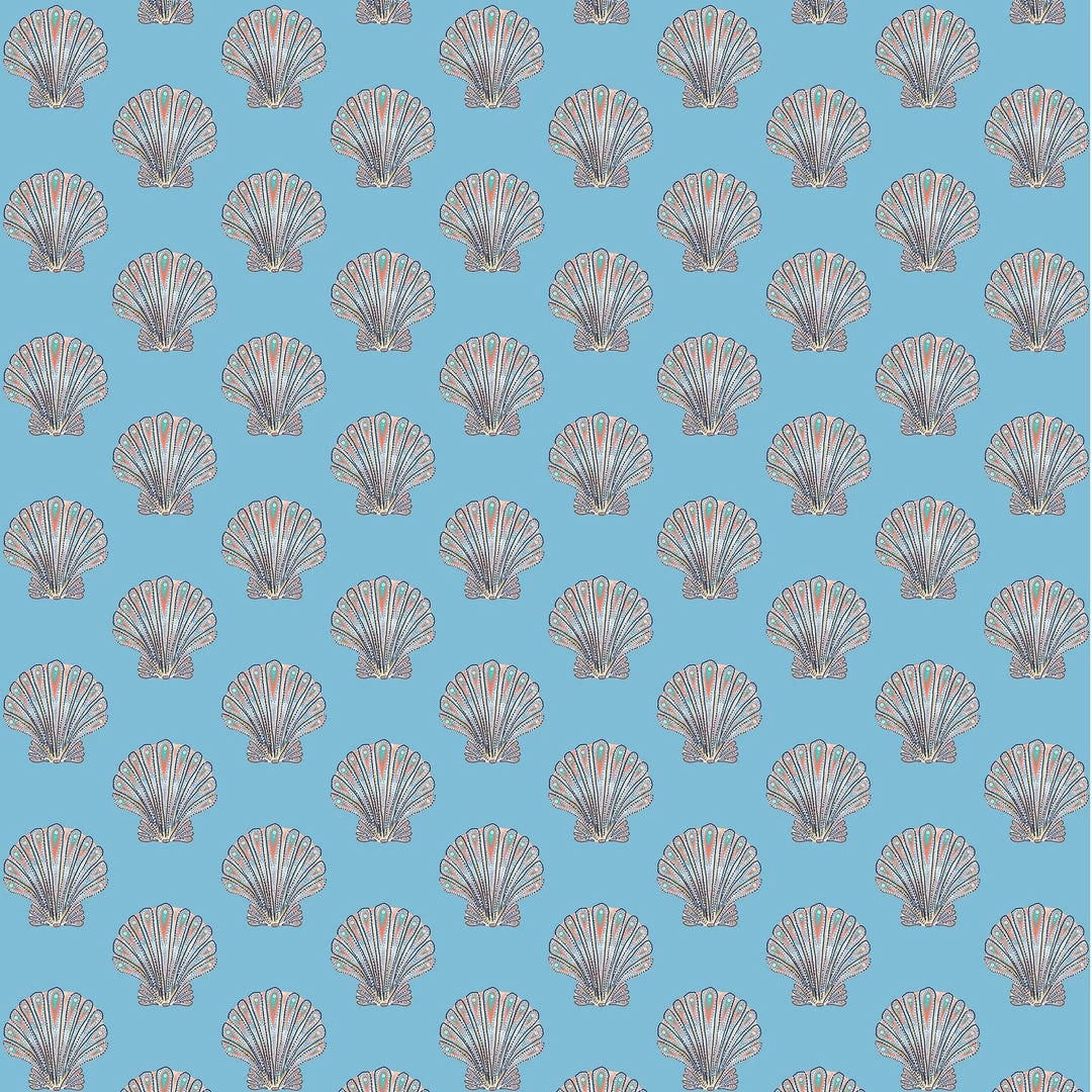 Magic Textiles Byron Mini Shell Fabric - Pale Blue 1 Magic Textiles Byron Mini Shell Fabric - Pale Blue