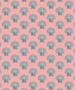 Magic Textiles New Arrivals Byron Mini Shell Fabric - Provence Pink