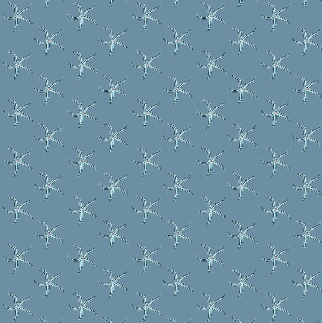 Magic Textiles New Arrivals Byron Mini Starfish Fabric - Airforce Blue 1 Magic Textiles New Arrivals Byron Mini Starfish Fabric - Airforce Blue