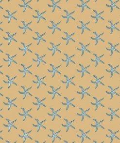 Magic Textiles New Arrivals Byron Mini Starfish Fabric - Sun Washed