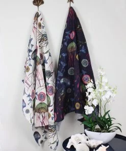 Magic Textiles Canyons Reef Linen Fabric - Natural Homeware