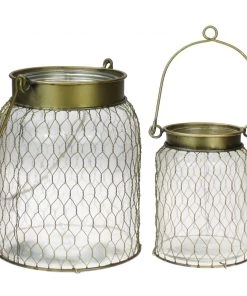 Light & Living Coastal Hurricane Lantern Homeware