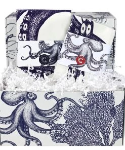 Cream Cornwall Octopus Apron & Tea Towel Luxury Hamper