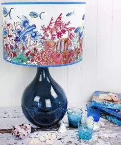 Cream Cornwall Coral Bay Lampshade - White