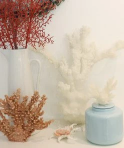 Coach House Tall White Resin Reef Branch Decorative
