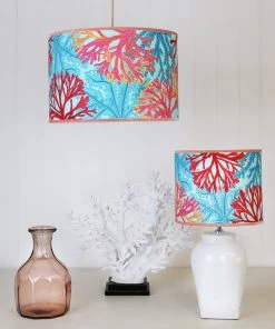 Cream Cornwall Coral Rays Lampshade