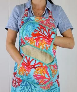 Magic Textiles Coral Rays Printed Oven Gloves