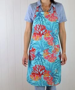 Magic Textiles Kitchen & Dining Coral Rays Design Multi-Colour Printed Cotton Apron