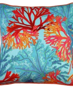 Magic Textiles Coral Rays Linen Cushion Cover