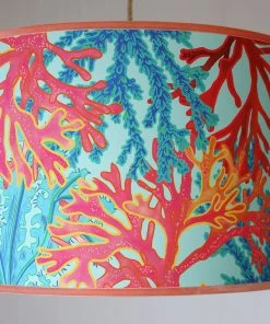 Cream Cornwall Coral Rays Lampshade