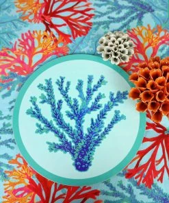 Orchard Melamine Coralline Algae Round Placemat Kitchen & Dining