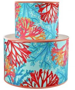Cream Cornwall Coral Rays Lampshade