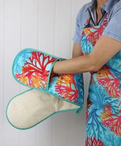 Magic Textiles Coral Rays Printed Oven Gloves