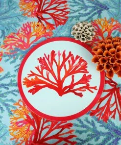Orchard Melamine Kitchen & Dining Crimson Carageen Round Placemat