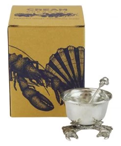Detail Products Kitchen & Dining Pewter Crab Condiment Bowl