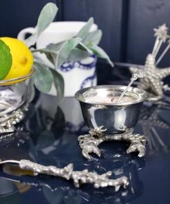 Detail Products Kitchen & Dining Pewter Crab Condiment Bowl