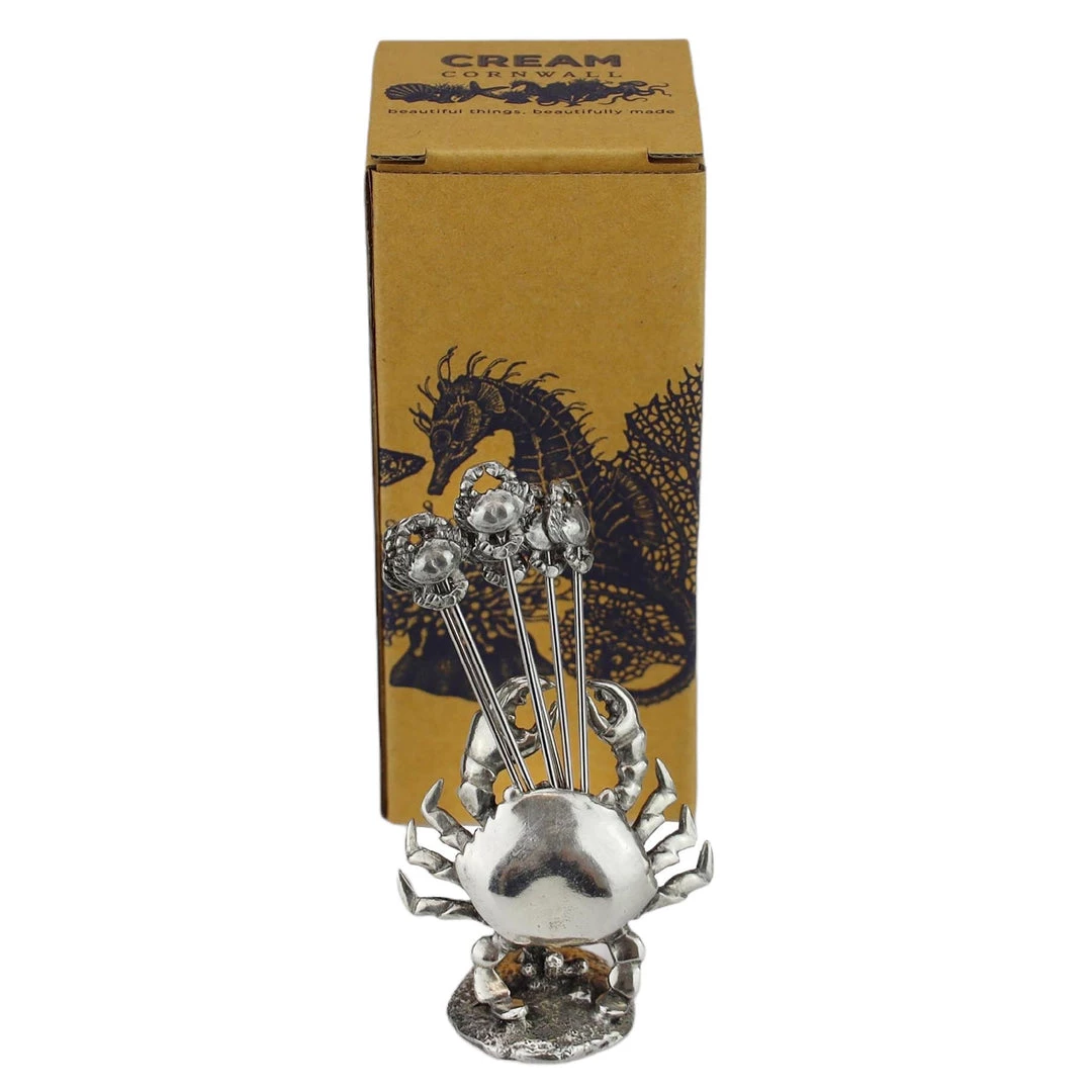 Detail Products Pewter Crab Pick Set 6 Detail Products Pewter Crab Pick Set