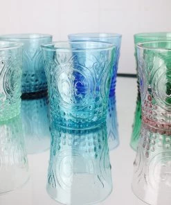 United Glass New Arrivals Ocean Fleur De Lys Tumbler