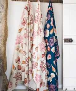 Magic Textiles Shell Seeker Linen Upholstery Fabric - Off White Homeware