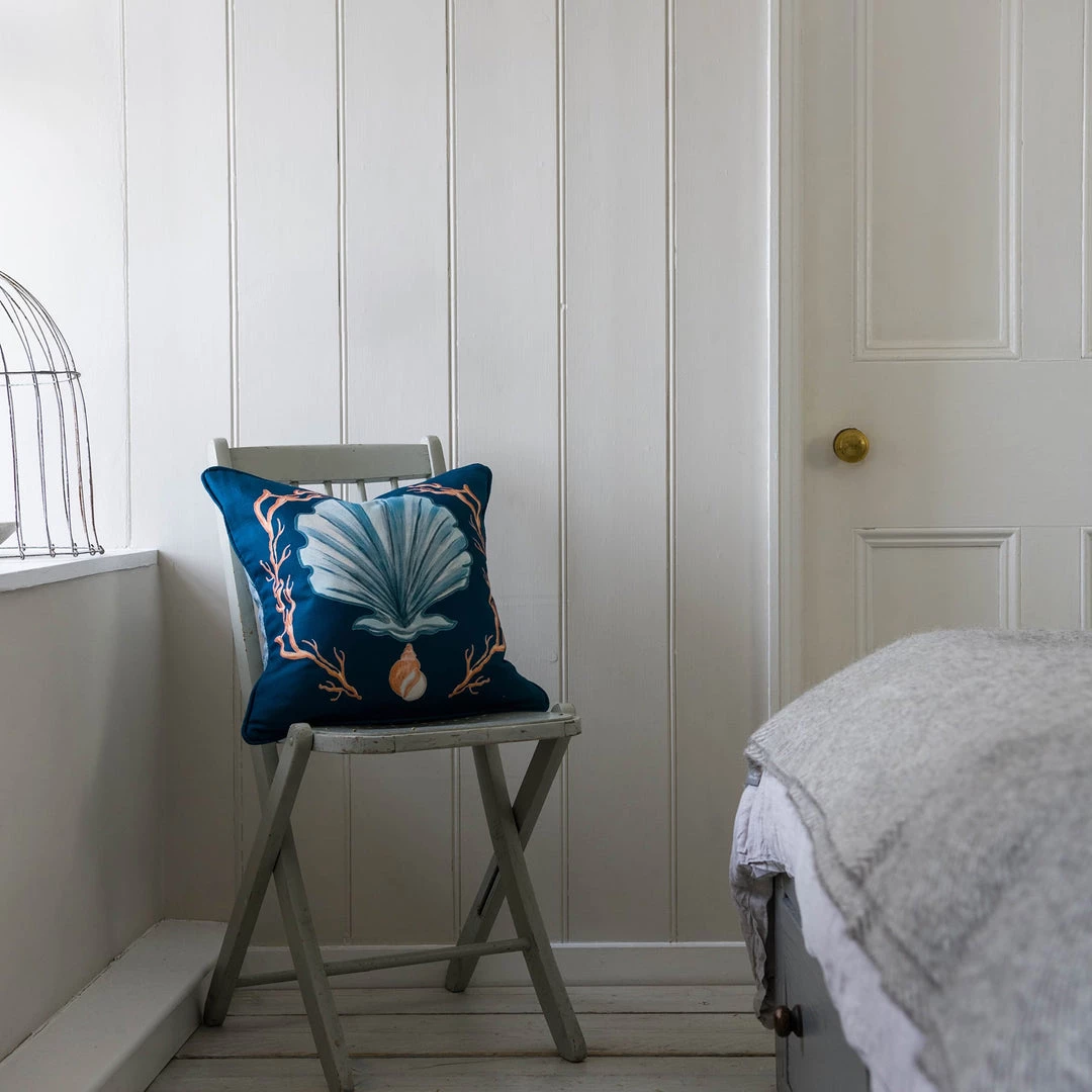 Magic Textiles Manderley Blue & Ink Blue Linen Cushion Cover 5 Magic Textiles Manderley Blue & Ink Blue Linen Cushion Cover