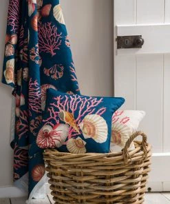 Magic Textiles Shell Seeker Linen Fabric - Ink Blue