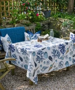 Magic Textiles Homeware Rockpool Linen Fabric - Ink Blue