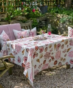 Magic Textiles Shell Seeker Linen Fabric - Off White Homeware