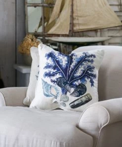 Magic Textiles Rockpool Off-White Linen Cushion Cover Homeware