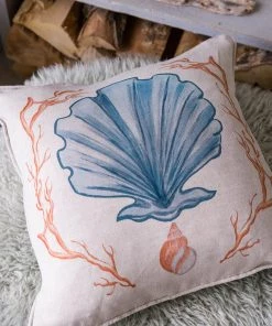 Magic Textiles Homeware Manderley Blue & Natural Linen Cushion Cover