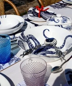 Fegg Hayes Kitchen & Dining Bone China Octopus Serving Bowl 15 Fegg Hayes Kitchen & Dining Bone China Octopus Serving Bowl