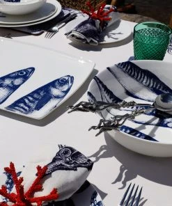 Fegg Hayes Kitchen & Dining Bone China Mackerel Platter