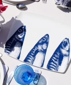 Fegg Hayes Kitchen & Dining Bone China Mackerel Platter