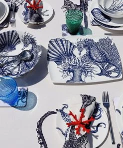 Fegg Hayes Bone China Seahorse Serving Bowl Kitchen & Dining